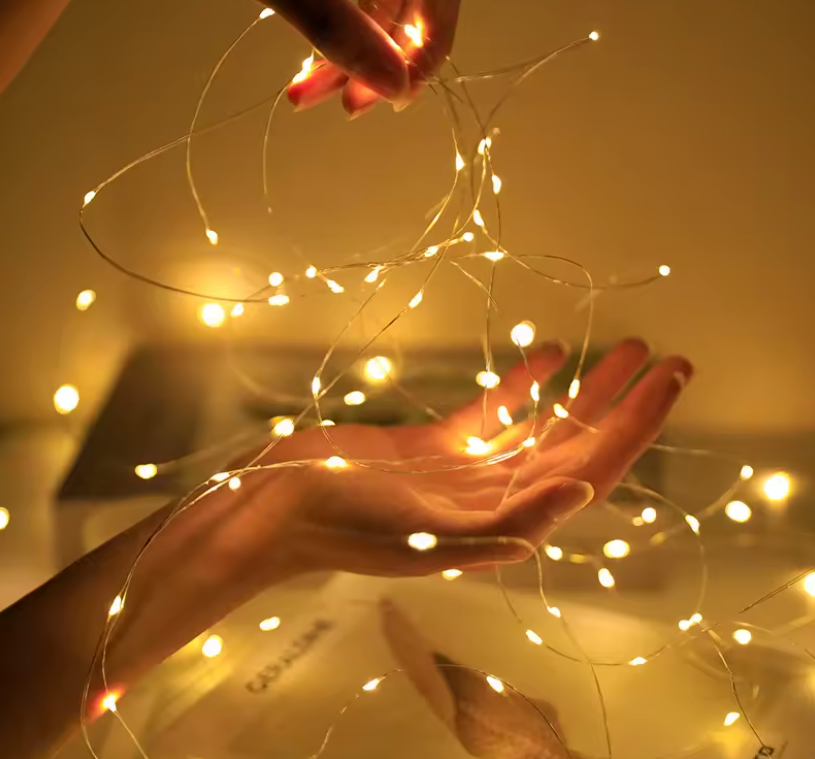 Tira LED para arbol de navidad de fieltro (3M) ✨