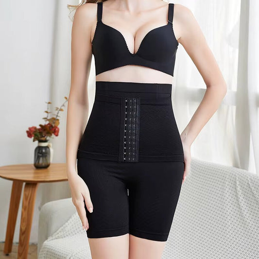 "Faja colombiana Siluet tipo short talla S/M negra para control de abdomen y realce de glúteos"
